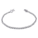 1/2ct TW Diamond S-Link Tennis Bracelet // 7.5 in