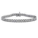 3ct TW Diamond Tennis Bracelet // 7.25 in