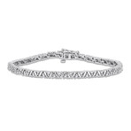 1ct TW Diamond Link Tennis Bracelet // 7.25 in