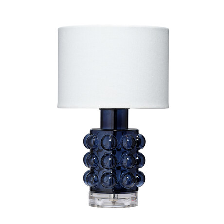 Bubble Glass Table Lamp // Blue