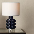 Bubble Glass Table Lamp // Blue