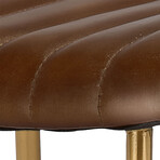 Lorenzo Leather Counter Stool // Brown