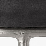 Wyatt Leather Counter Stool // Charcoal