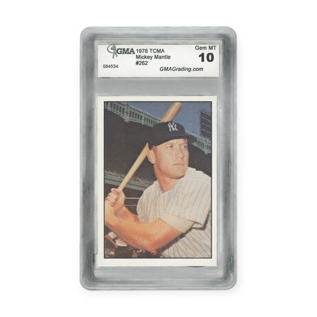 Mickey Mantle // 1978 TCMA // GMA 10 Gem Mint