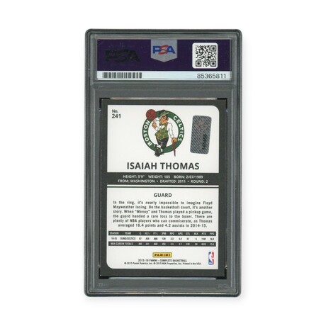 Isaiah Thomas // 2015-16 Panini Complete Basketball Autograph // PSA 10 Auto Grade