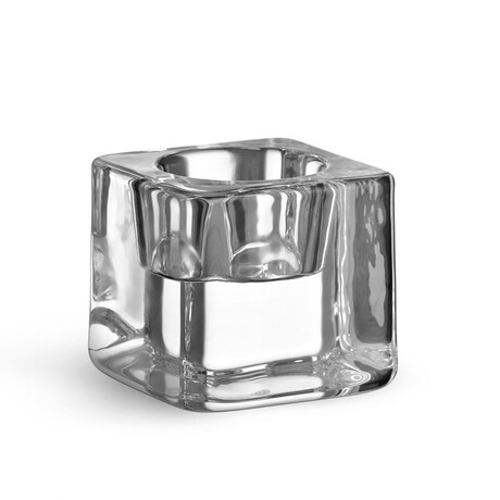 Ice Cube Votive Clear