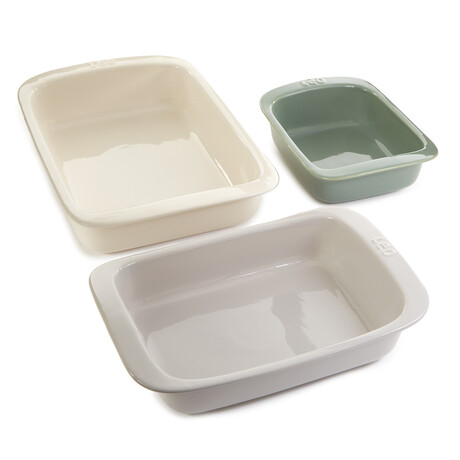 BergHOFF Balance Stone 3Pc Rectangular Baking Dish Set, Multicolor