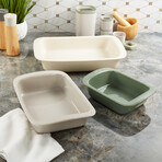 BergHOFF Balance Stone 3Pc Rectangular Baking Dish Set, Multicolor