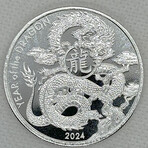 2024 Year of the Dragon Proof Silver round