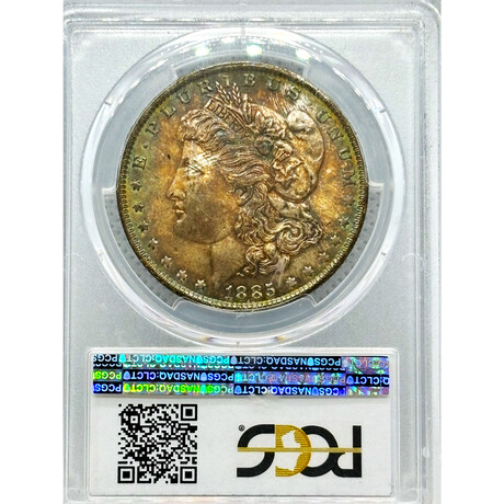 1885 O Morgan Dollar PCGS MS 65 Toning # 966