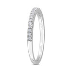 1/5ct TW Lab-Grown Diamond Semi-Eternity Anniversary Ring // 14k White Gold (5)