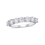 1 3/4ct TW Lab-Grown Diamond Semi-Eternity Anniversary Band // 14k White Gold (8)