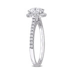 1 1/3ct TW Lab-Grown Diamond Halo Engagement Ring // 14k White Gold (5)