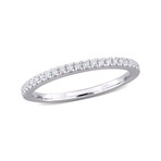 1/5ct TW Lab-Grown Diamond Semi-Eternity Anniversary Ring // 14k White Gold (6)