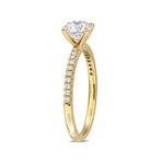 1 1/6ct TW Lab-Grown Diamond Solitaire Engagement Ring // 14k Yellow Gold (7)