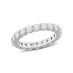 2ct TW Lab-Grown Diamond Eternity Band // 14k White Gold (6)