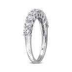 1ct TW Lab-Grown Diamond Semi-Eternity Anniversary Band // 10k White Gold (6)