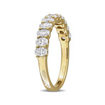 1ct TW Oval Lab-Grown Diamond Semi-Eternity Anniversary Band // 14k Yellow Gold (5)