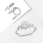 1 1/4ct TW Lab-Grown Diamond Engagement Ring // 14k White Gold (7)