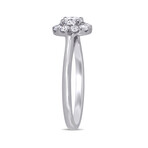 5/8ct TW Lab-Grown Diamond Halo Engagement Ring // 14k White Gold (9)