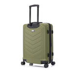 U.S. ARMY FOX PRO 24'' Expandable Medium Suitcase with TSA Lock // Olive Drab