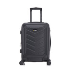 U.S. ARMY FOX PRO 20'' Expandable Carry-On Suitcase with TSA Lock // Black