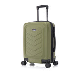 U.S. ARMY FOX PRO  20'' Expandable Carry-On Suitcase with TSA Lock // Olive Drab