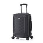 U.S. ARMY FOX PRO 20'' Expandable Carry-On Suitcase with TSA Lock // Black