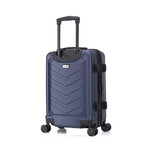 U.S. ARMY FOX PRO 20'' Expandable Carry-On Suitcase with TSA Lock // Navy Blue