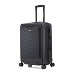 U.S. ARMY FOX PRO 24'' Expandable Medium Suitcase with TSA Lock // Black