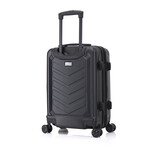 U.S. ARMY FOX PRO 20'' Expandable Carry-On Suitcase with TSA Lock // Black