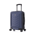 U.S. ARMY FOX PRO 20'' Expandable Carry-On Suitcase with TSA Lock // Navy Blue