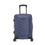 U.S. ARMY FOX PRO 20'' Expandable Carry-On Suitcase with TSA Lock // Navy Blue