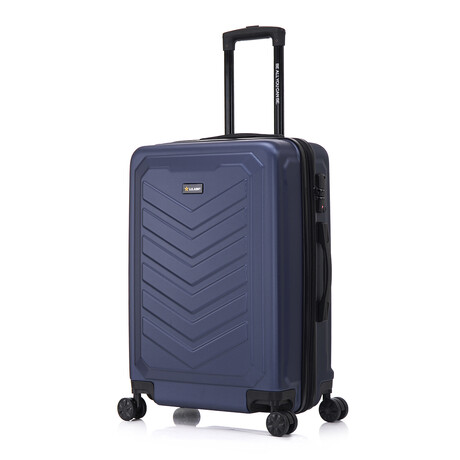 U.S. ARMY FOX PRO 24'' Expandable Medium Suitcase with TSA Lock // Navy Blue