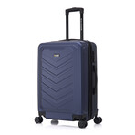 U.S. ARMY FOX PRO 24'' Expandable Medium Suitcase with TSA Lock // Navy Blue