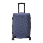 U.S. ARMY FOX PRO 24'' Expandable Medium Suitcase with TSA Lock // Navy Blue