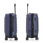 U.S. ARMY FOX PRO 20'' Expandable Carry-On Suitcase with TSA Lock // Navy Blue