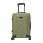 U.S. ARMY FOX PRO  20'' Expandable Carry-On Suitcase with TSA Lock // Olive Drab