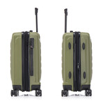 U.S. ARMY FOX PRO  20'' Expandable Carry-On Suitcase with TSA Lock // Olive Drab