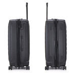 U.S. Army FOX PRO 3-piece Luggage Set 20"/24"/28" Expandable Suitcases with TSA Lock // Black