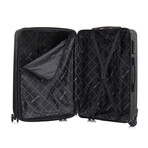 U.S. Army FOX PRO 3-piece Luggage Set 20"/24"/28" Expandable Suitcases with TSA Lock // Black