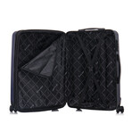 U.S. Army FOX PRO 3-piece Luggage Set 20"/24"/28" Expandable Suitcases with TSA Lock // Navy Blue