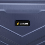 U.S. ARMY FOX PRO 24'' Expandable Medium Suitcase with TSA Lock // Navy Blue