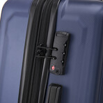 U.S. ARMY FOX PRO 24'' Expandable Medium Suitcase with TSA Lock // Navy Blue