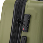 U.S. ARMY FOX PRO  20'' Expandable Carry-On Suitcase with TSA Lock // Olive Drab