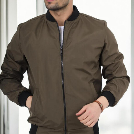 Lightweight Bomber Jacket // Khaki (M)