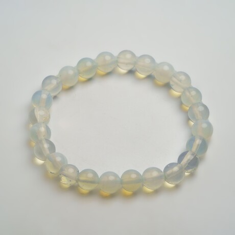 Genuine Opalite 6mm Beaded Stretch Bracelet