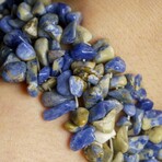 Genuine Sodalite Cuff Gem Bracelet