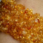 Genuine Citrine Cuff Gem Bracelet