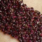 Genuine Garnet Cuff Gem Bracelet